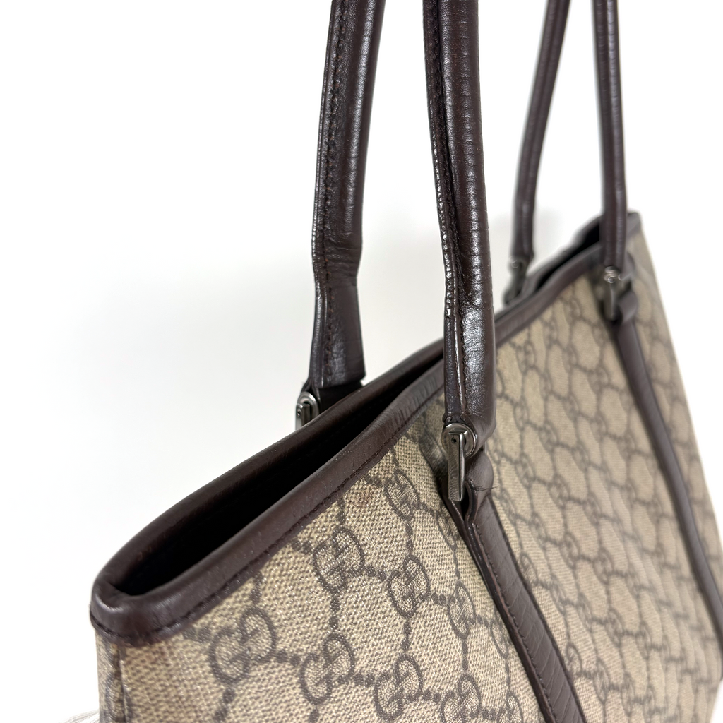 Gucci PVC Tote Bag Brown