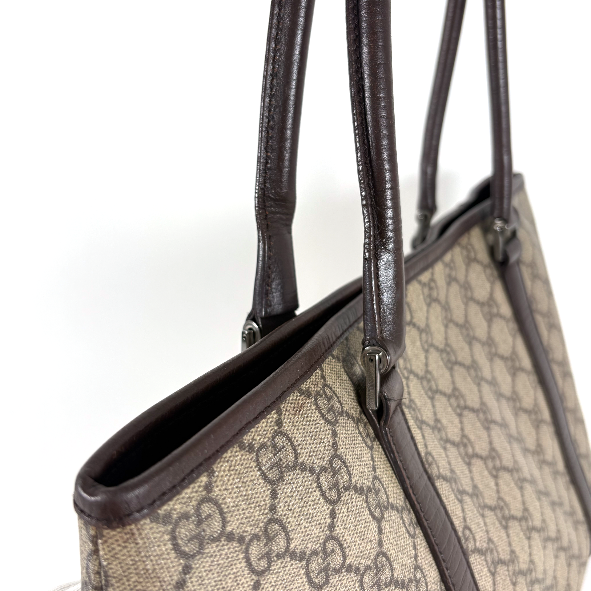 Gucci PVC Tote Bag Brown