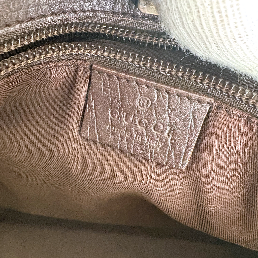 Gucci PVC Tote Bag Brown