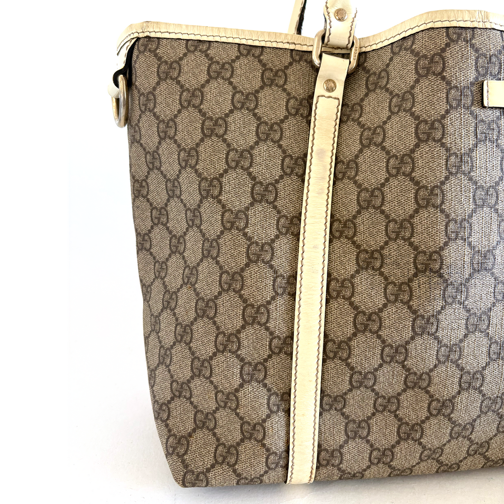Gucci PVC Tote Bag White