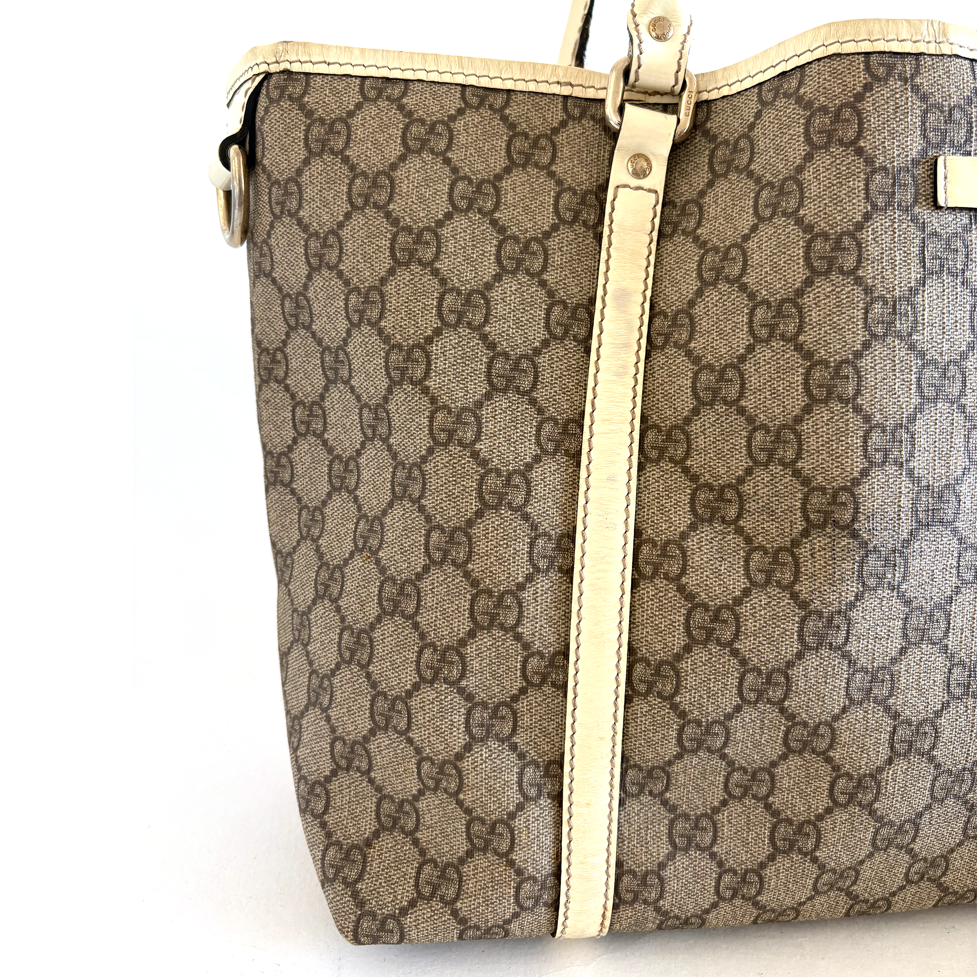 Gucci PVC Tote Bag White