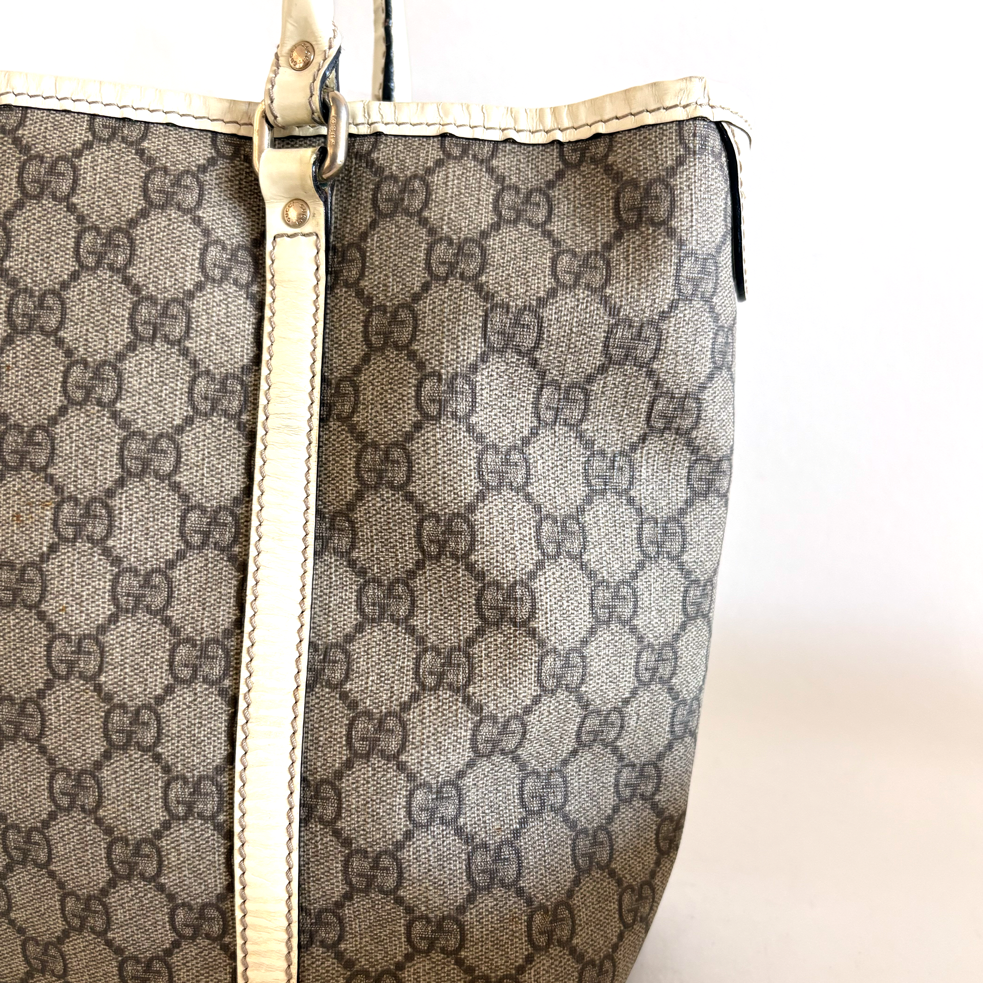 Gucci PVC Tote Bag White