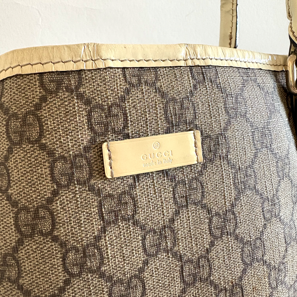 Gucci PVC Tote Bag White