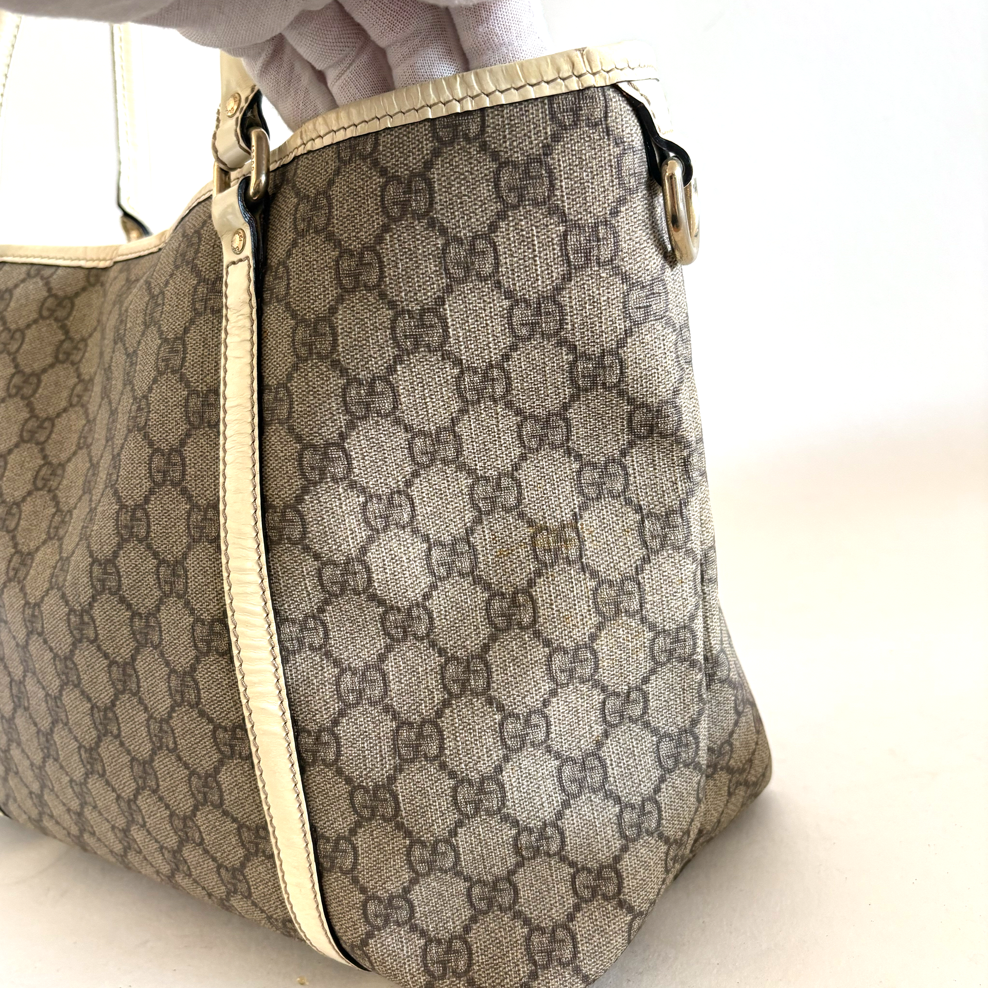 Gucci PVC Tote Bag White