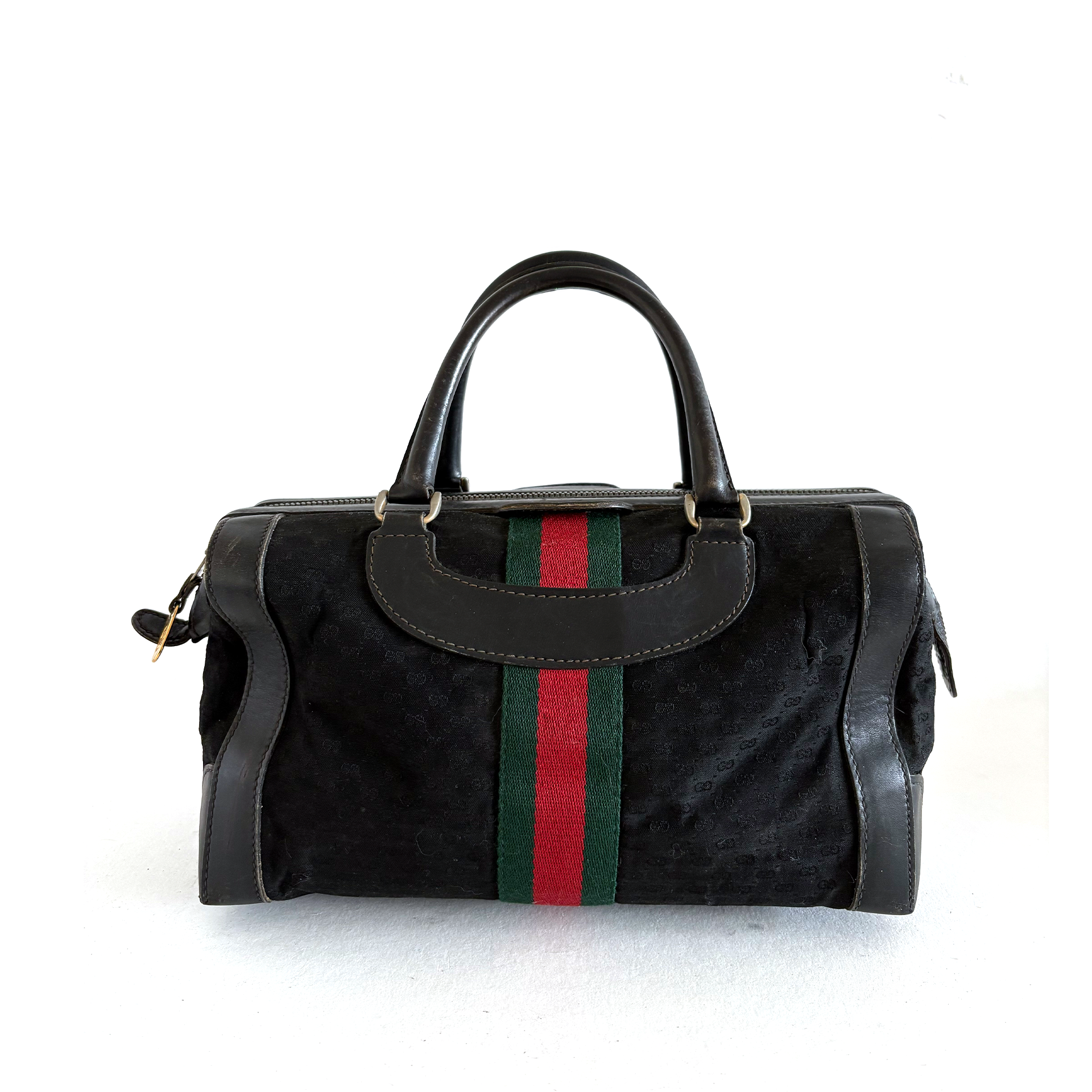 Gucci Sherry Line Boston Bag in GG canvas