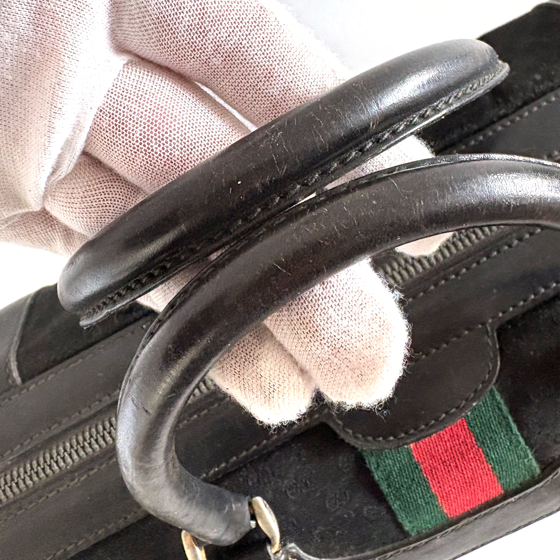 Gucci Sherry Line Boston Bag in GG canvas