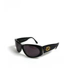 Gucci Interlocking GG Oval Sunglasses Black
