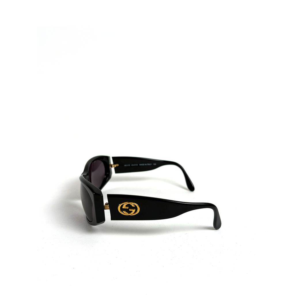 Gucci Interlocking GG Oval Sunglasses Black