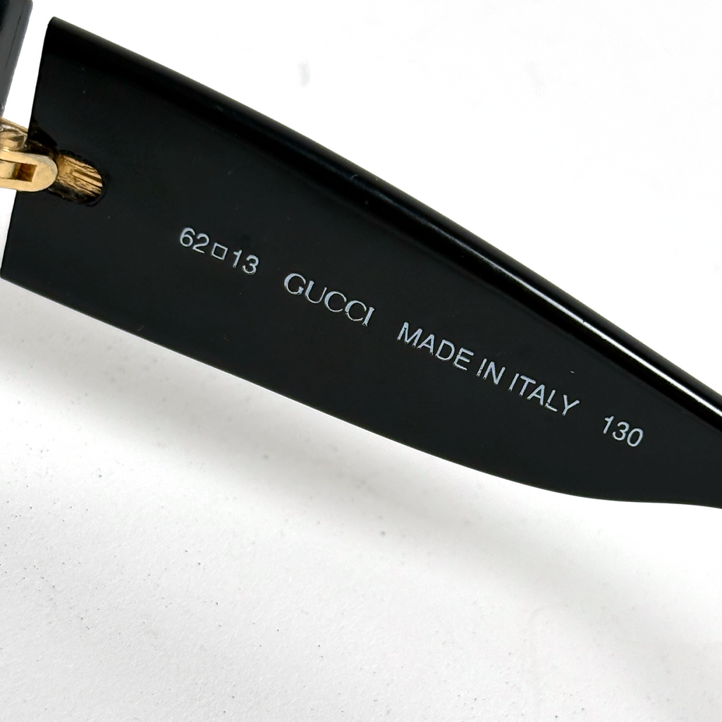Gucci Interlocking GG Oval Sunglasses Black