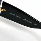 Gucci Interlocking GG Oval Sunglasses Black