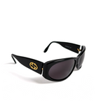 Gucci Interlocking GG Oval Sunglasses Black