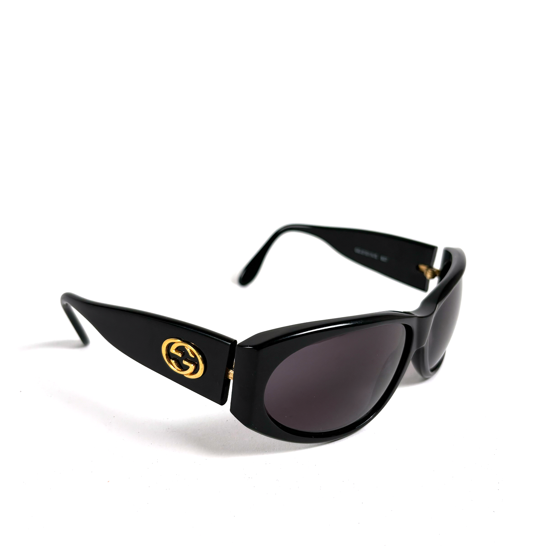Gucci Interlocking GG Oval Sunglasses Black