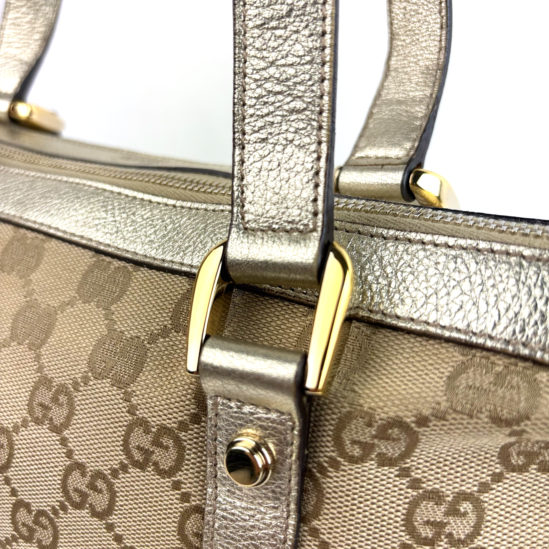 Gucci GG Canvas Abbey Tote bag silver
