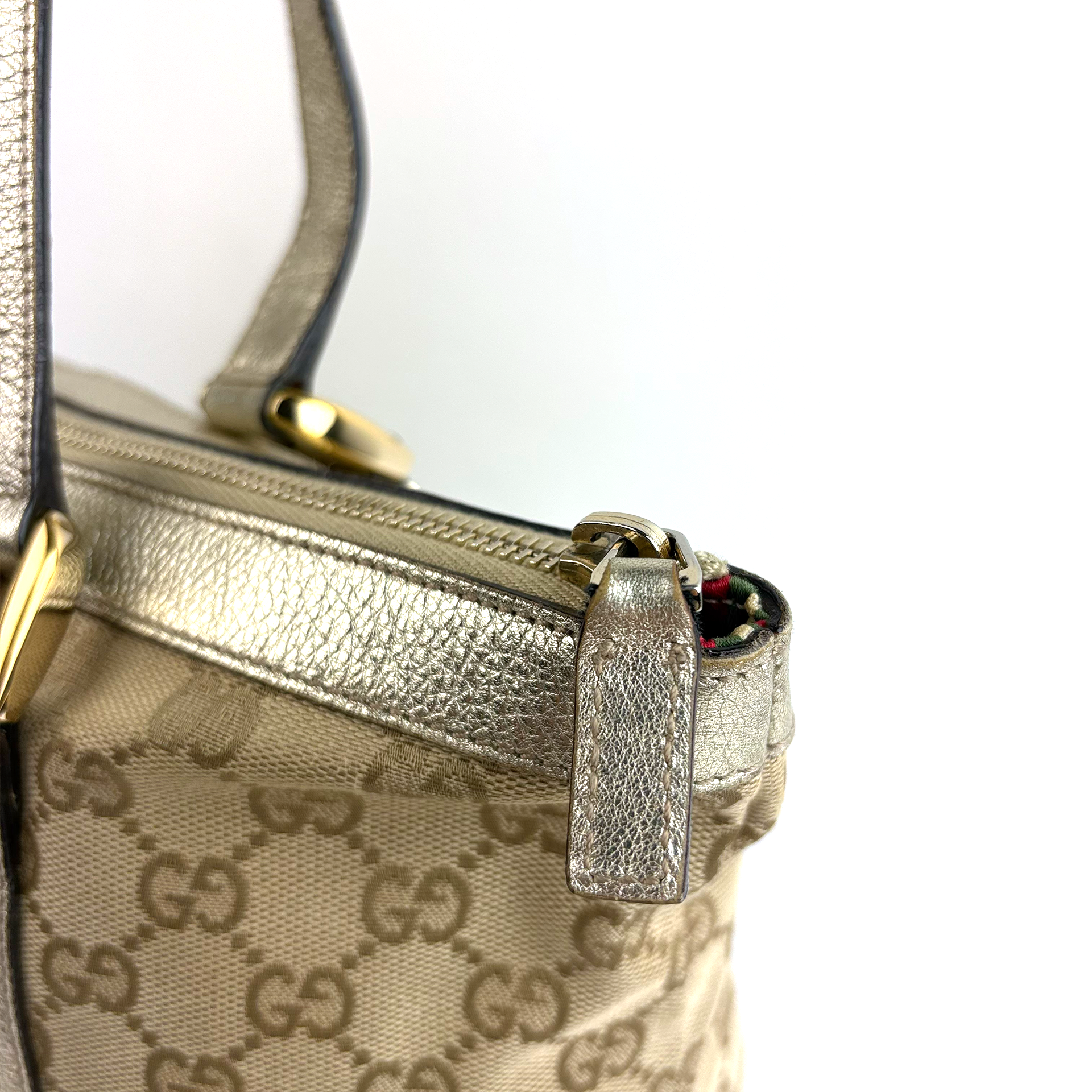 Gucci GG Canvas Abbey Tote bag silver