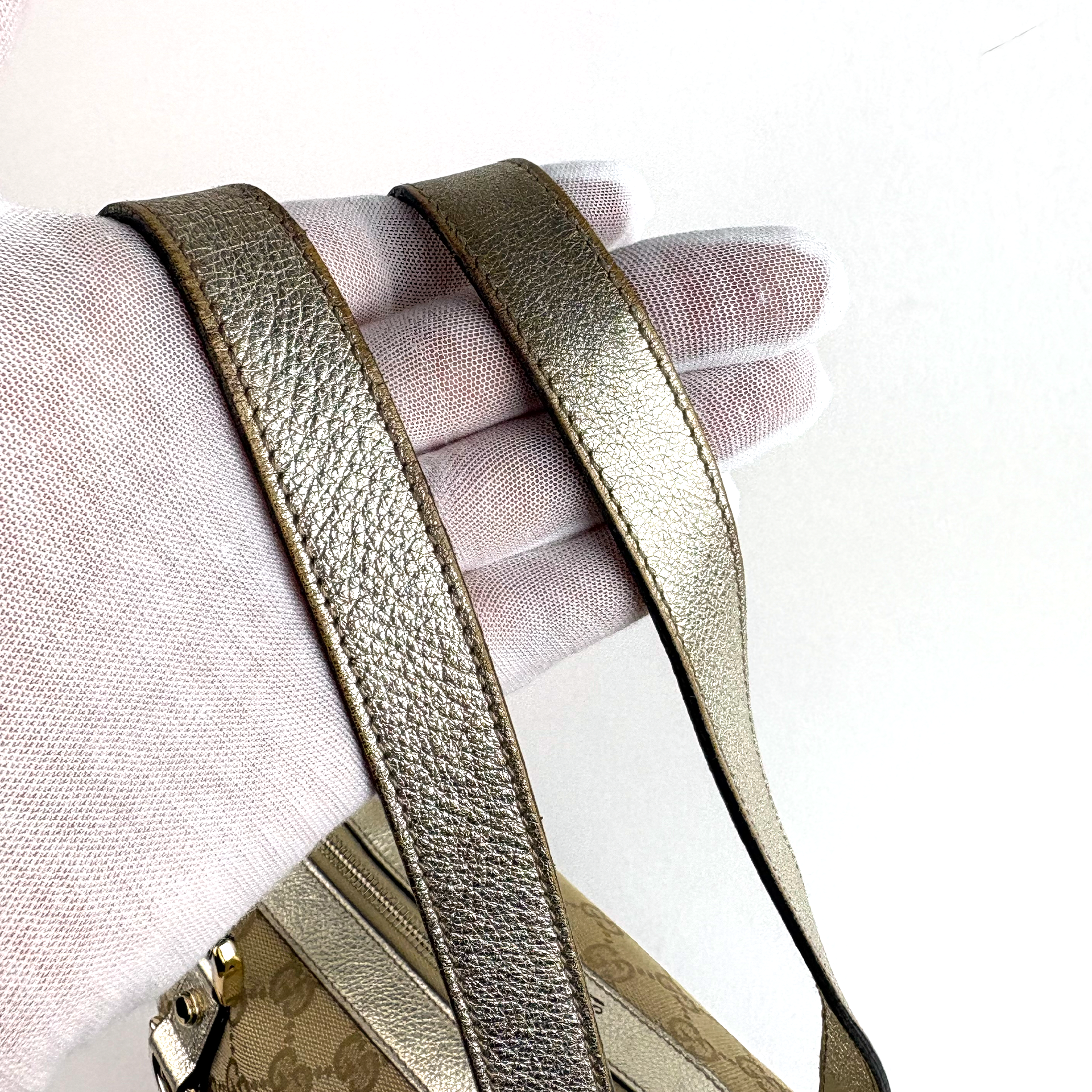 Gucci GG Canvas Abbey Tote bag silver