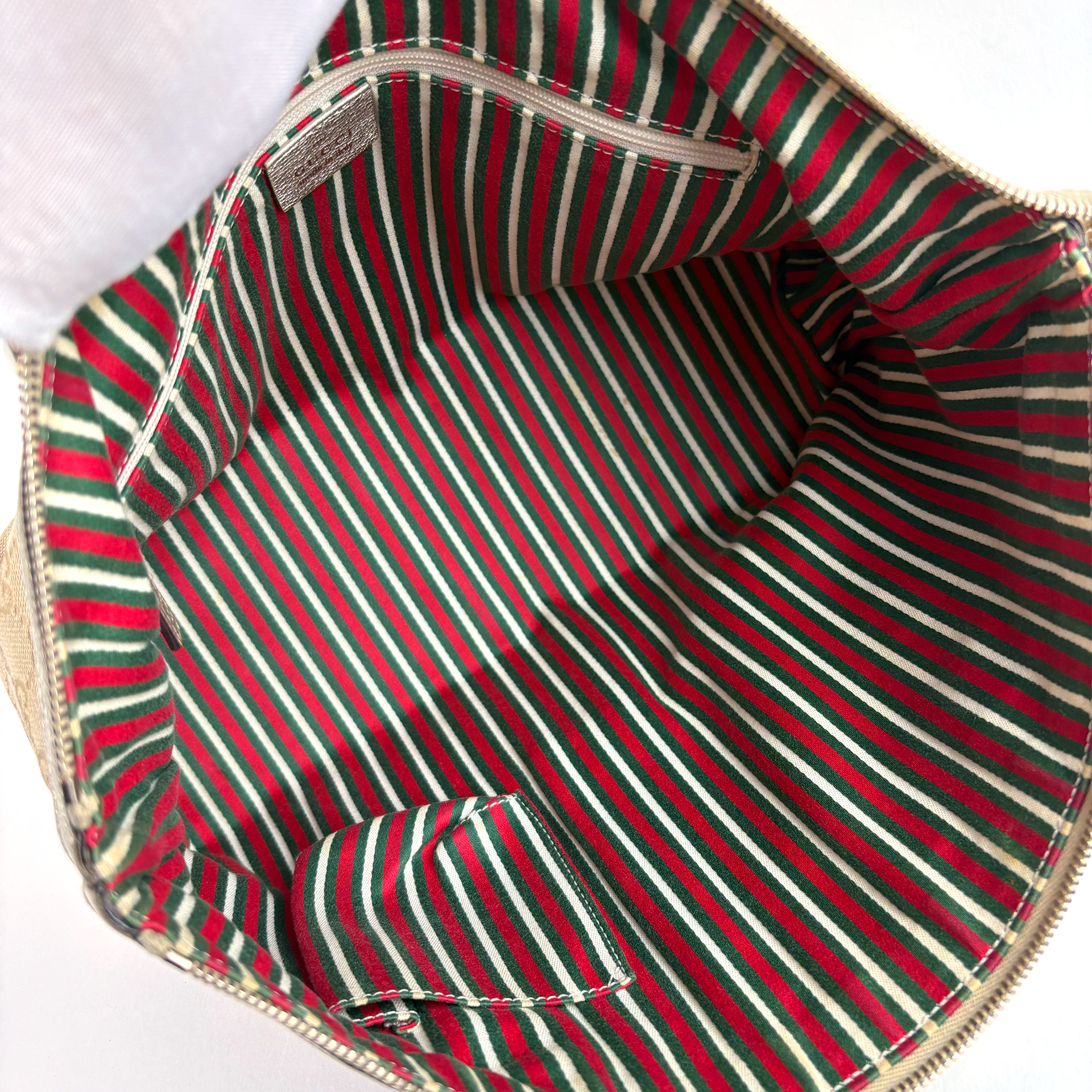 Gucci GG Canvas Abbey Tote bag silver