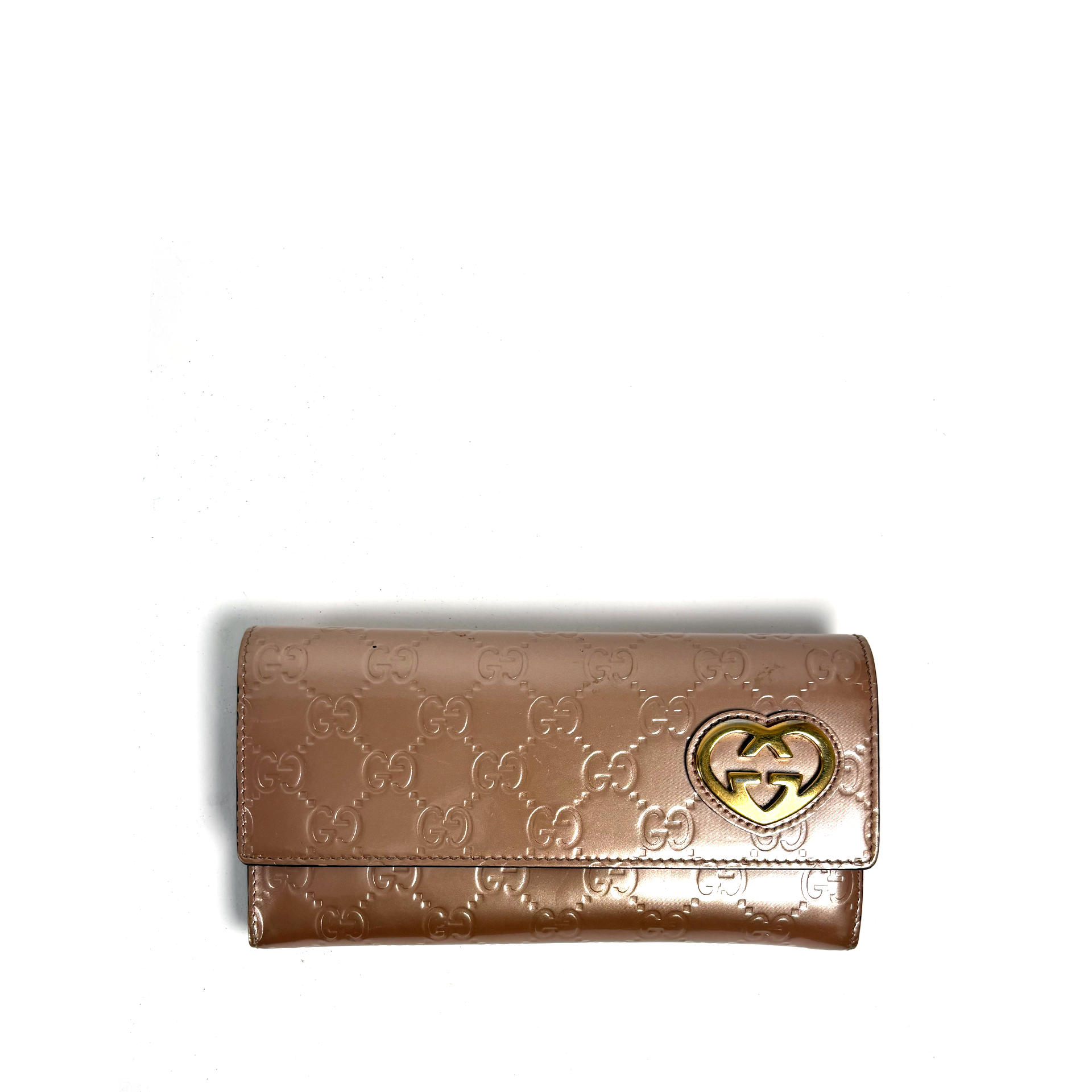Gucci Guccissima Heart Continental Wallet