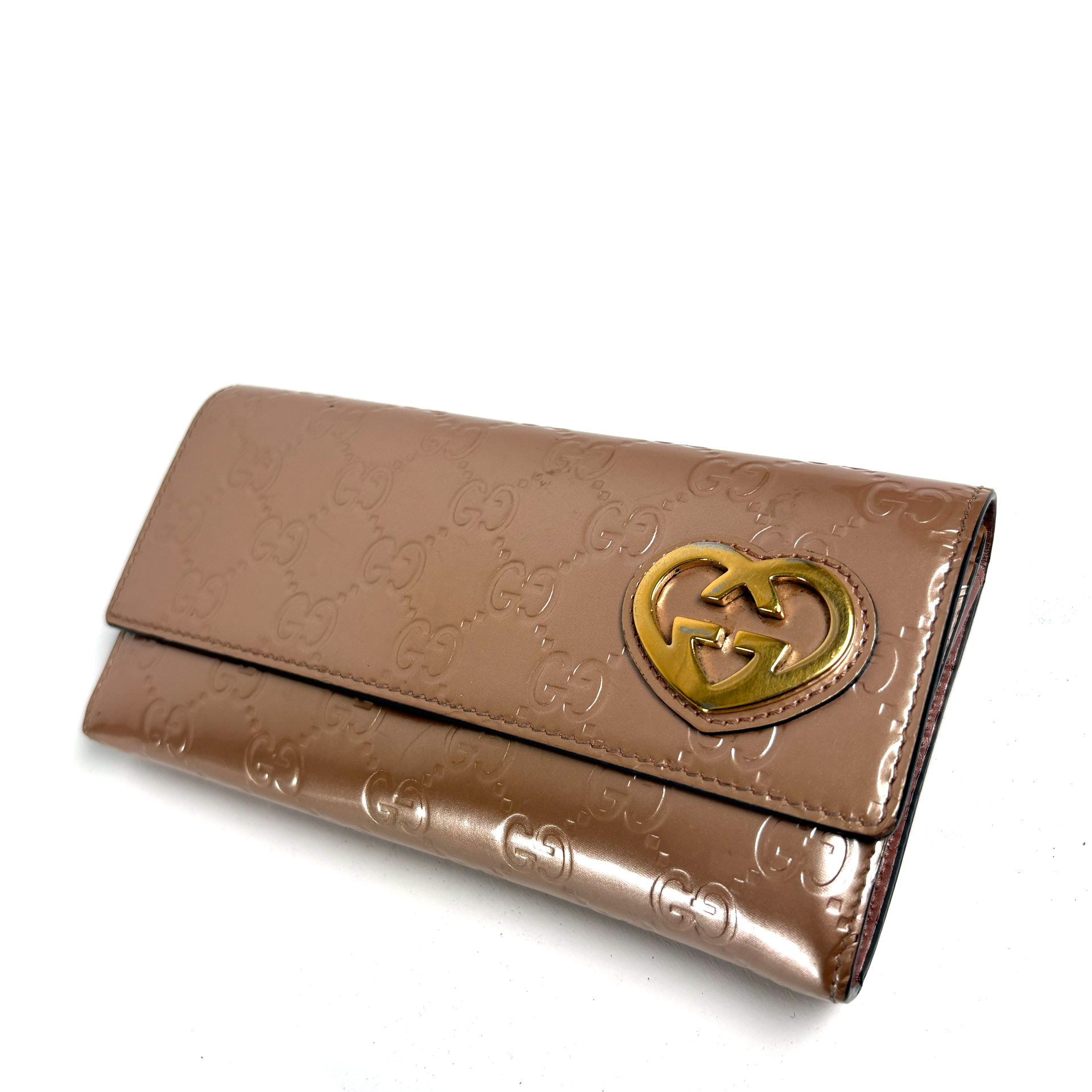 Gucci Guccissima Heart Continental Wallet