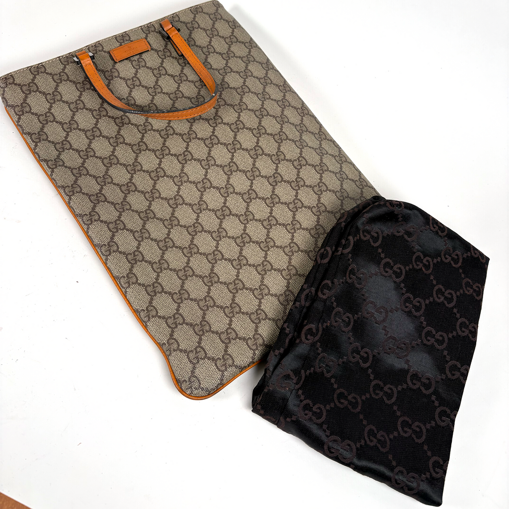 Gucci GG PVC Tall Tote Bag Orange