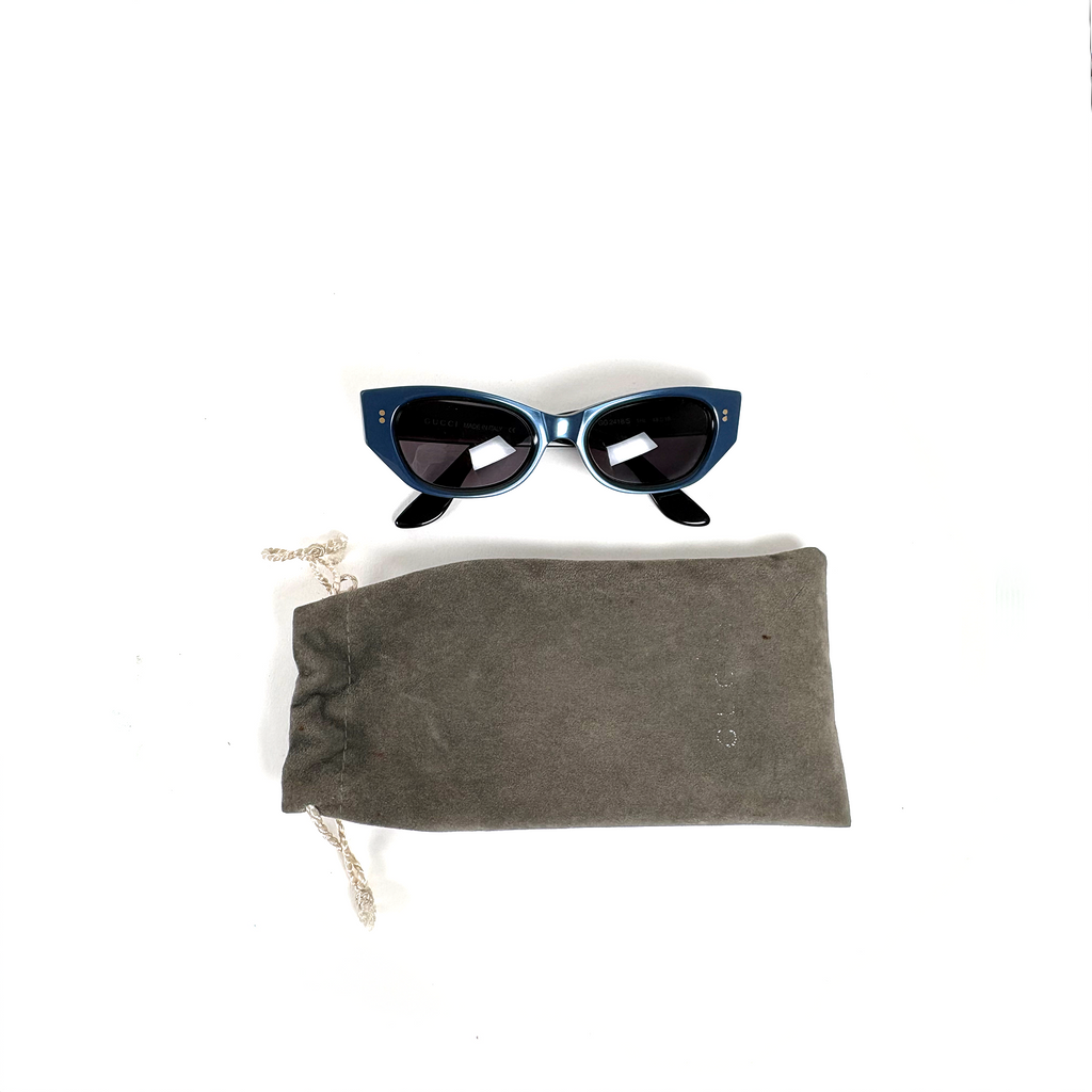 Gucci Cat Eye Sunglasses Blue