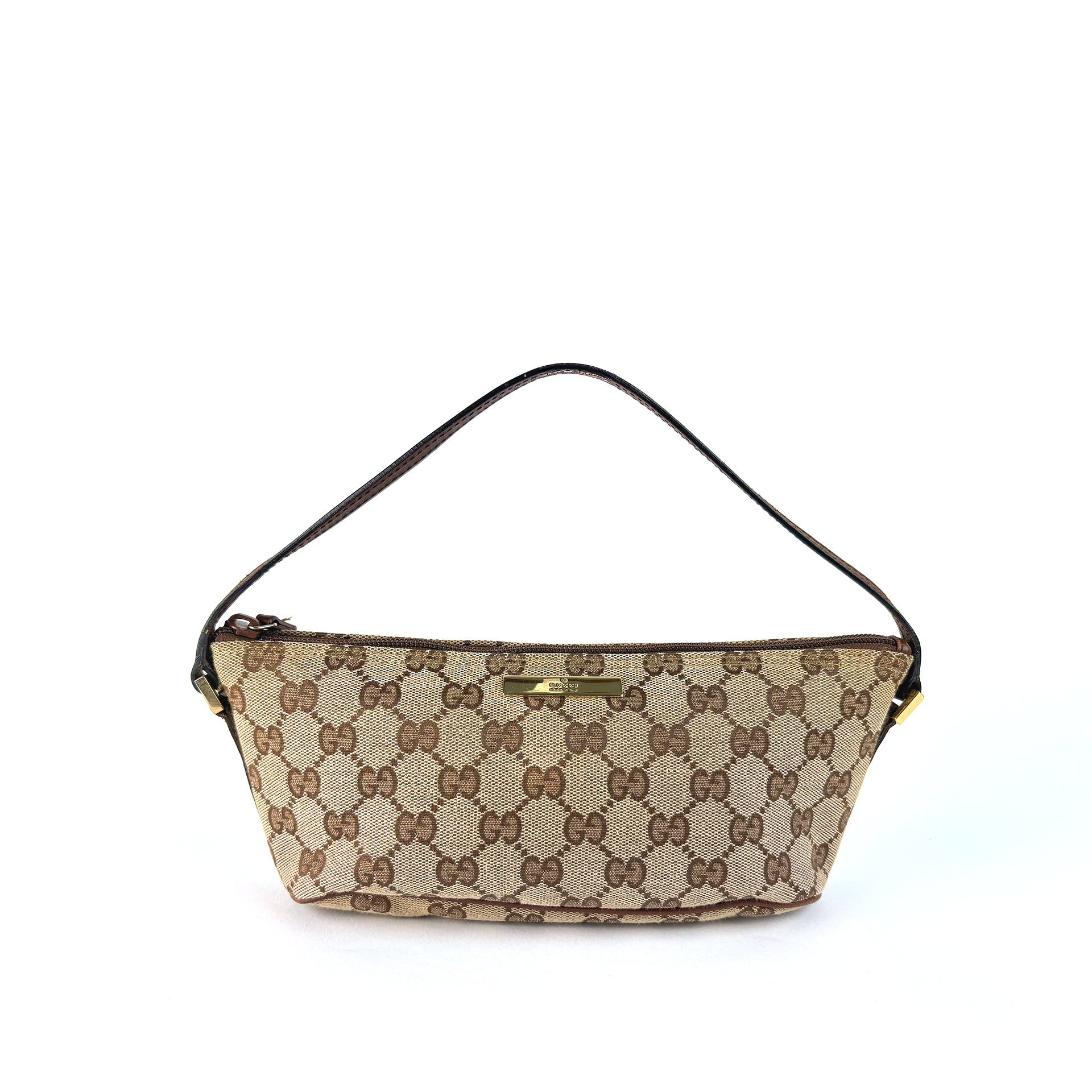Gucci Boat Bag Beige Brown