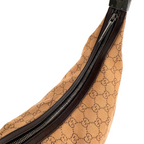 Gucci GG Jacquard Clasp Hobo Beige