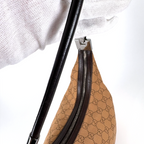 Gucci GG Jacquard Clasp Hobo Beige