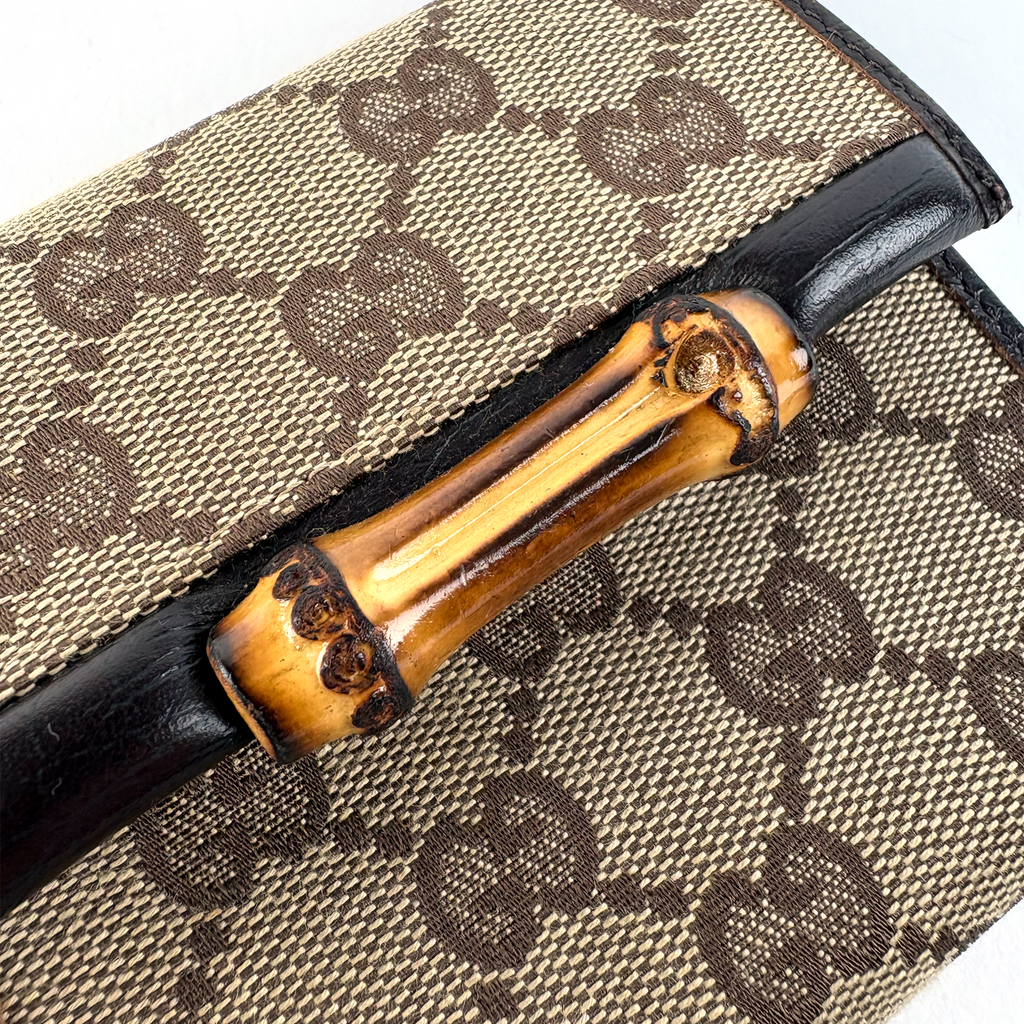 Gucci Wallet Tri-Fold Bamboo