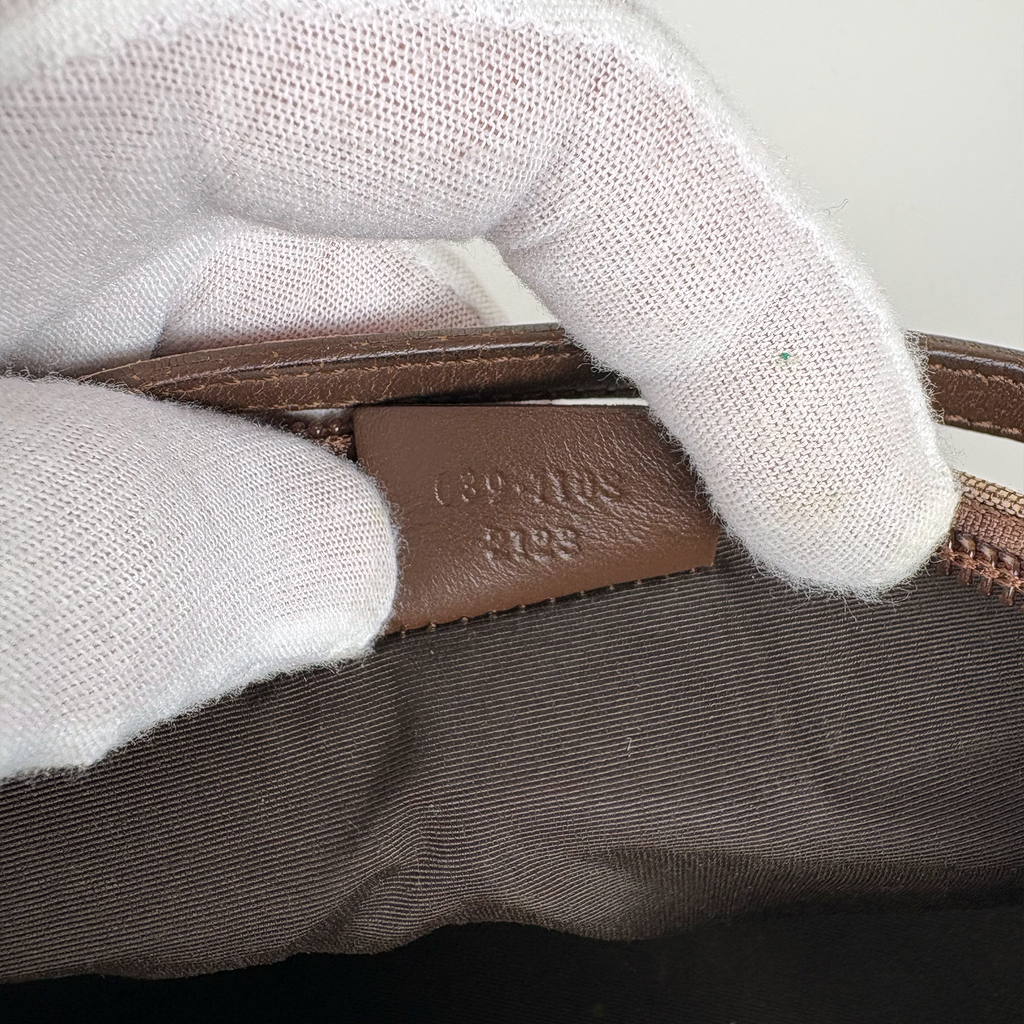 Gucci GG Supreme Boat Bag Brown
