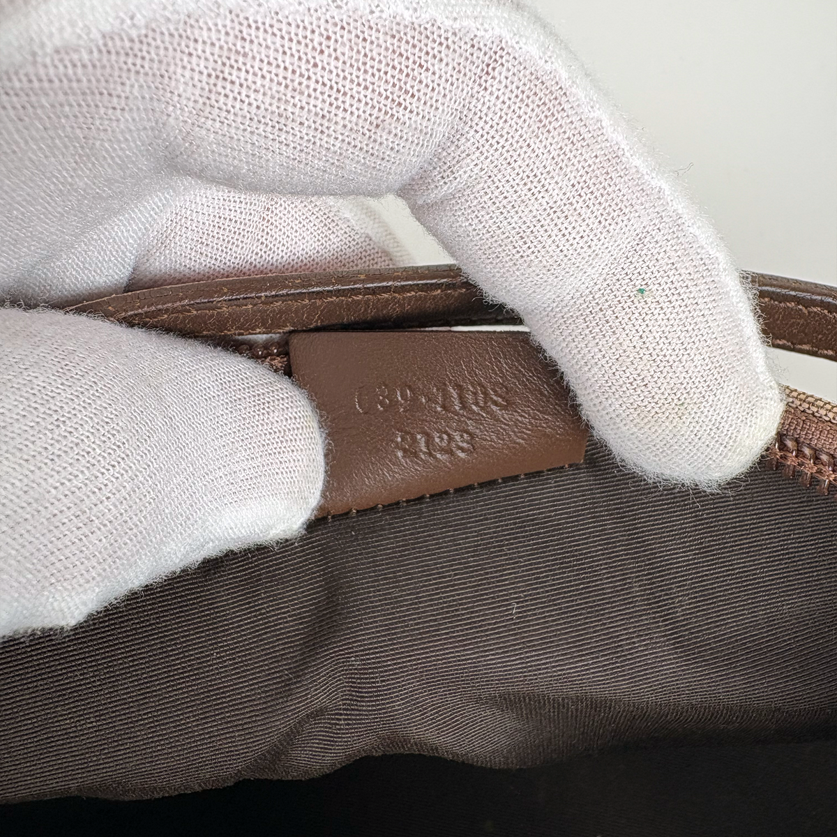 Gucci GG Supreme Boat Bag Brown