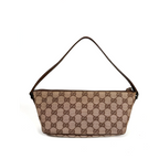 Gucci GG Supreme Boat Bag Brown