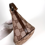 Gucci GG Supreme Boat Bag Brown
