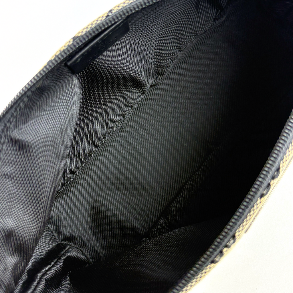 Gucci Boat Bag Beige Black