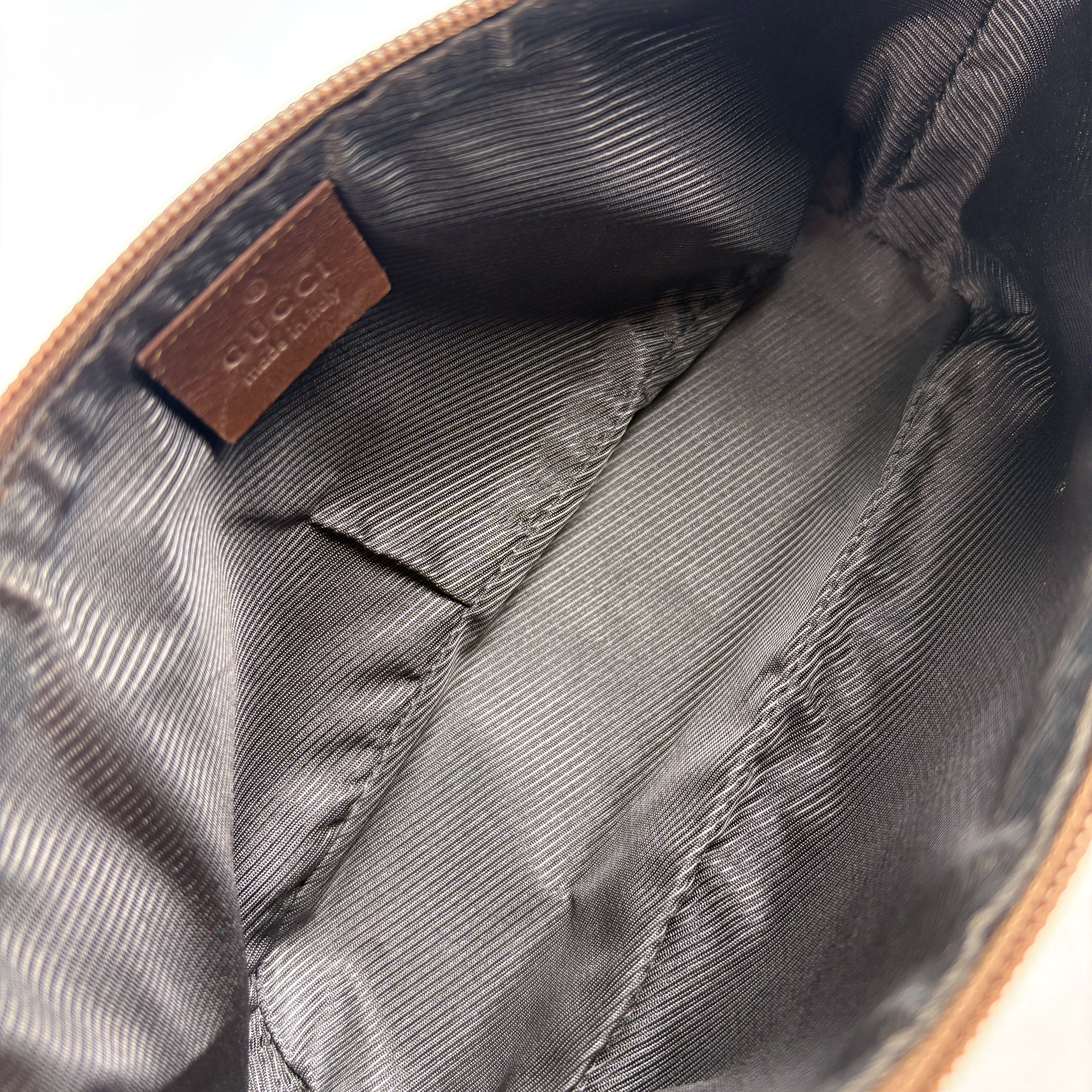 Gucci Boat Bag Beige Brown