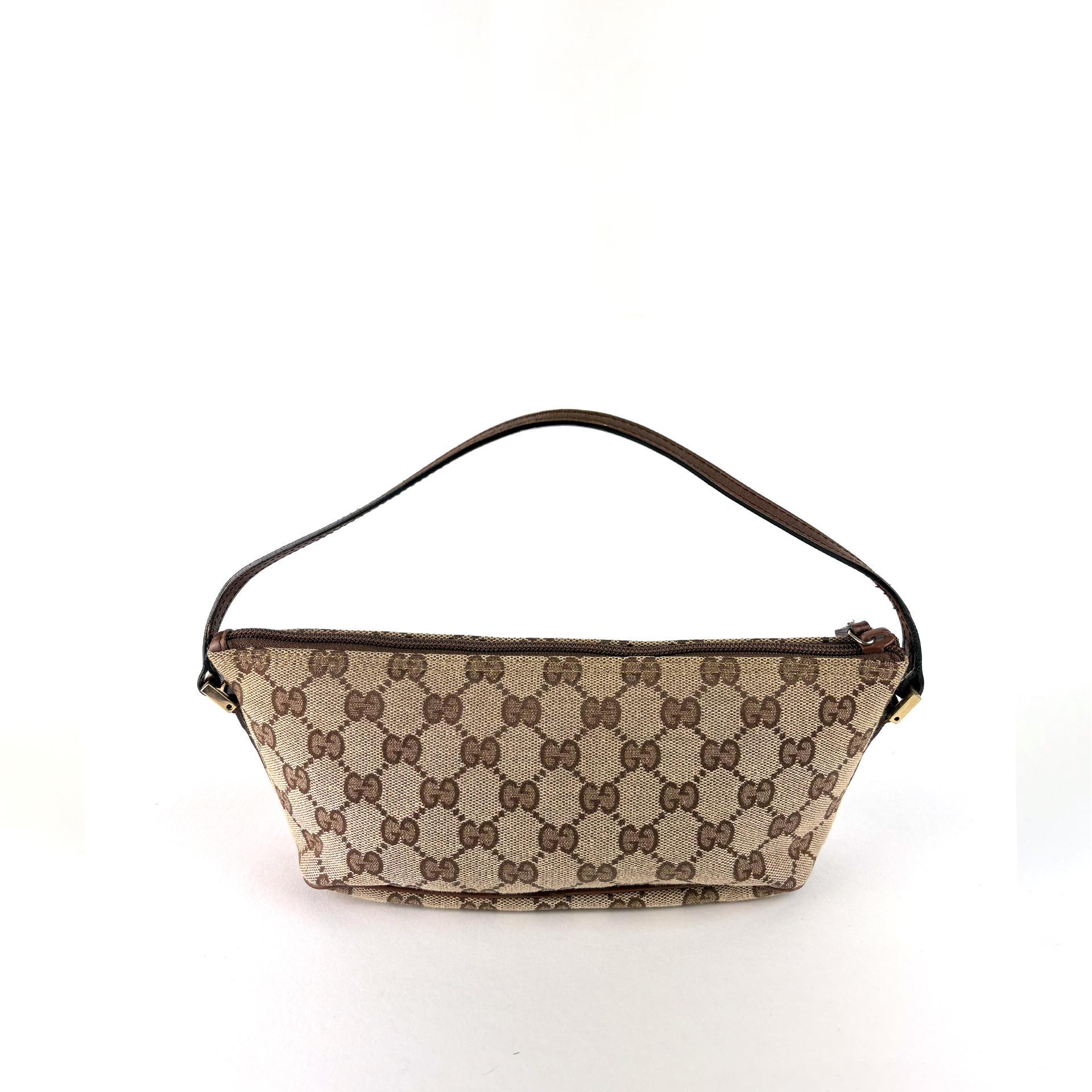 Gucci Boat Bag Beige Brown