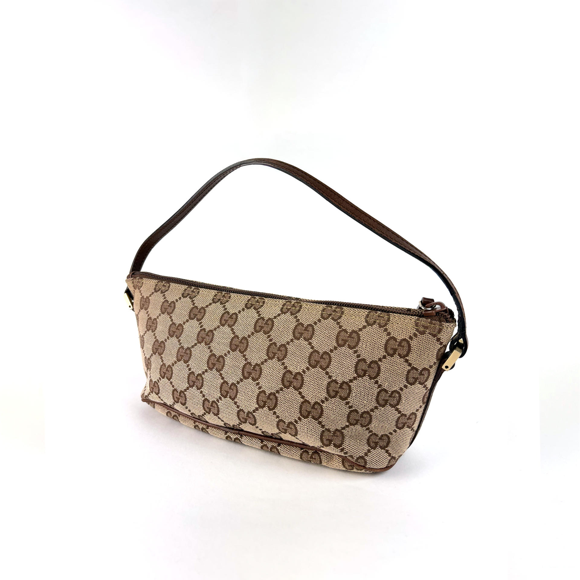 Gucci Boat Bag Beige Brown