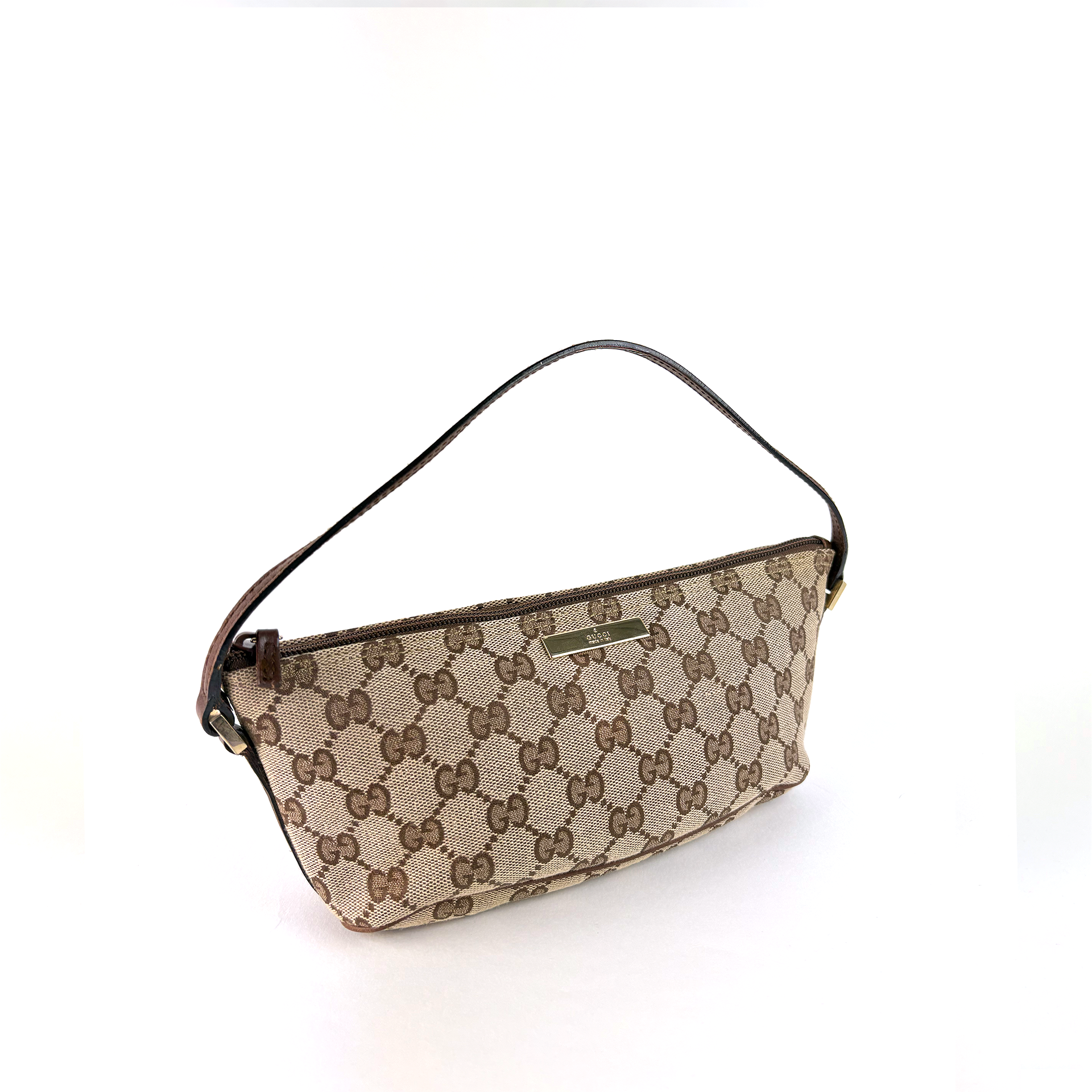 Gucci Boat Bag Beige Brown