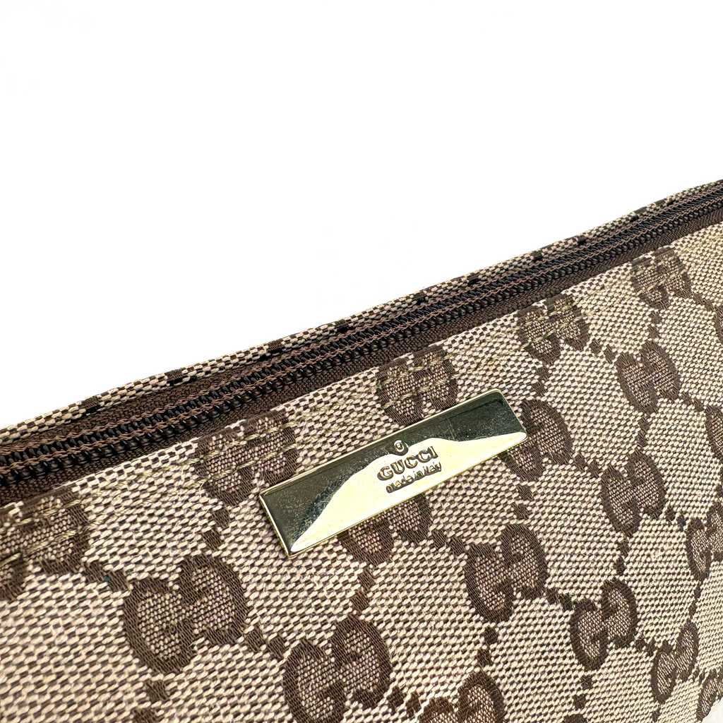 Gucci Boat Bag Beige Brown