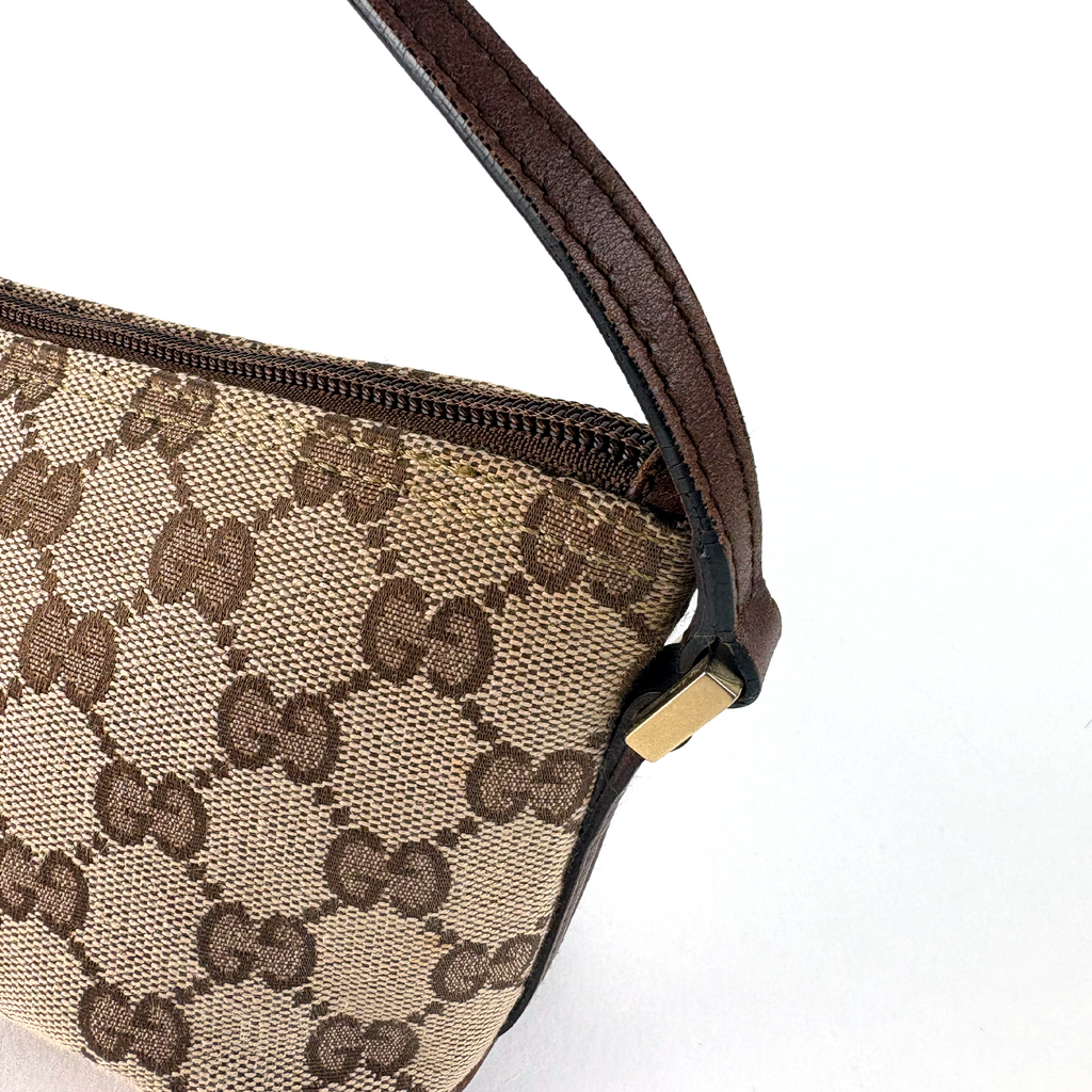 Gucci Boat Bag Beige Brown