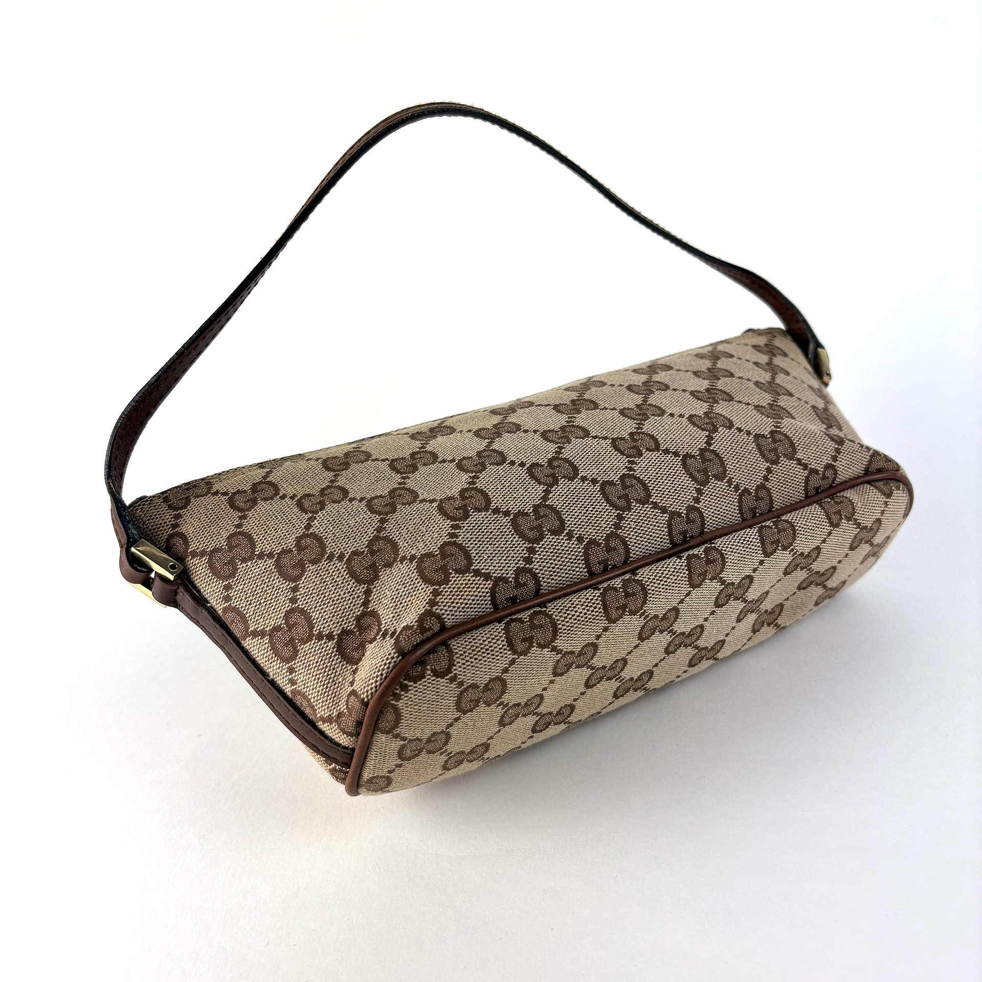Gucci Boat Bag Beige Brown