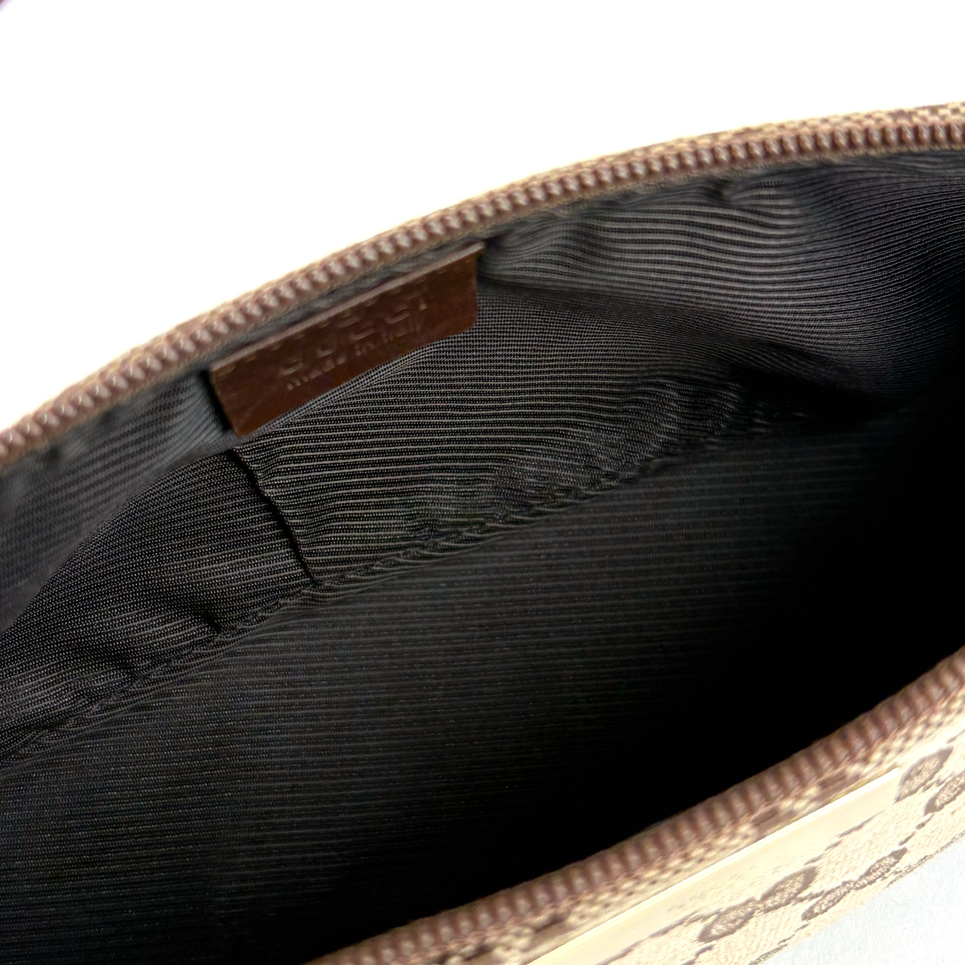 Gucci Boat Bag Beige Brown