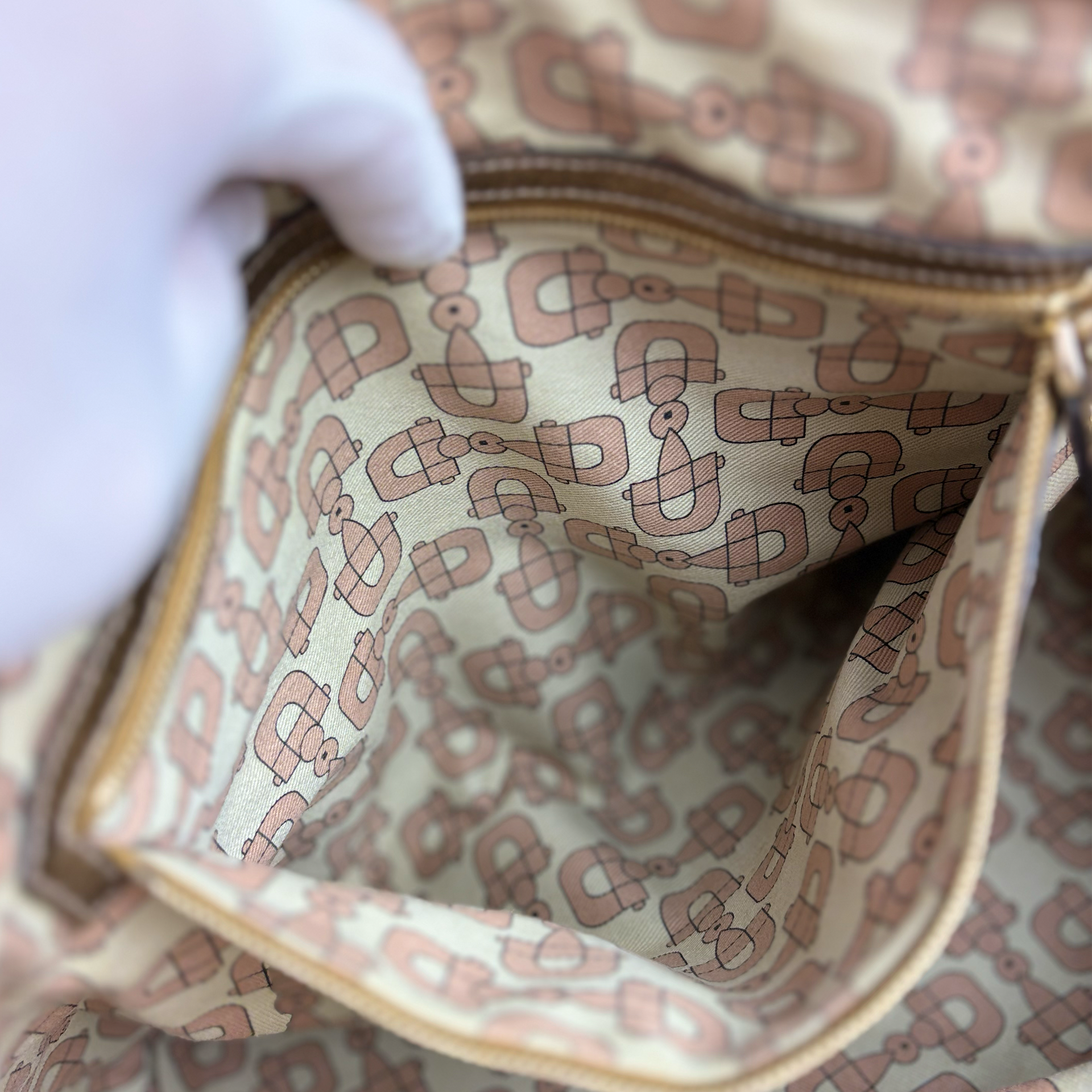 Gucci Beige GG Canvas Jolicoeur Tote