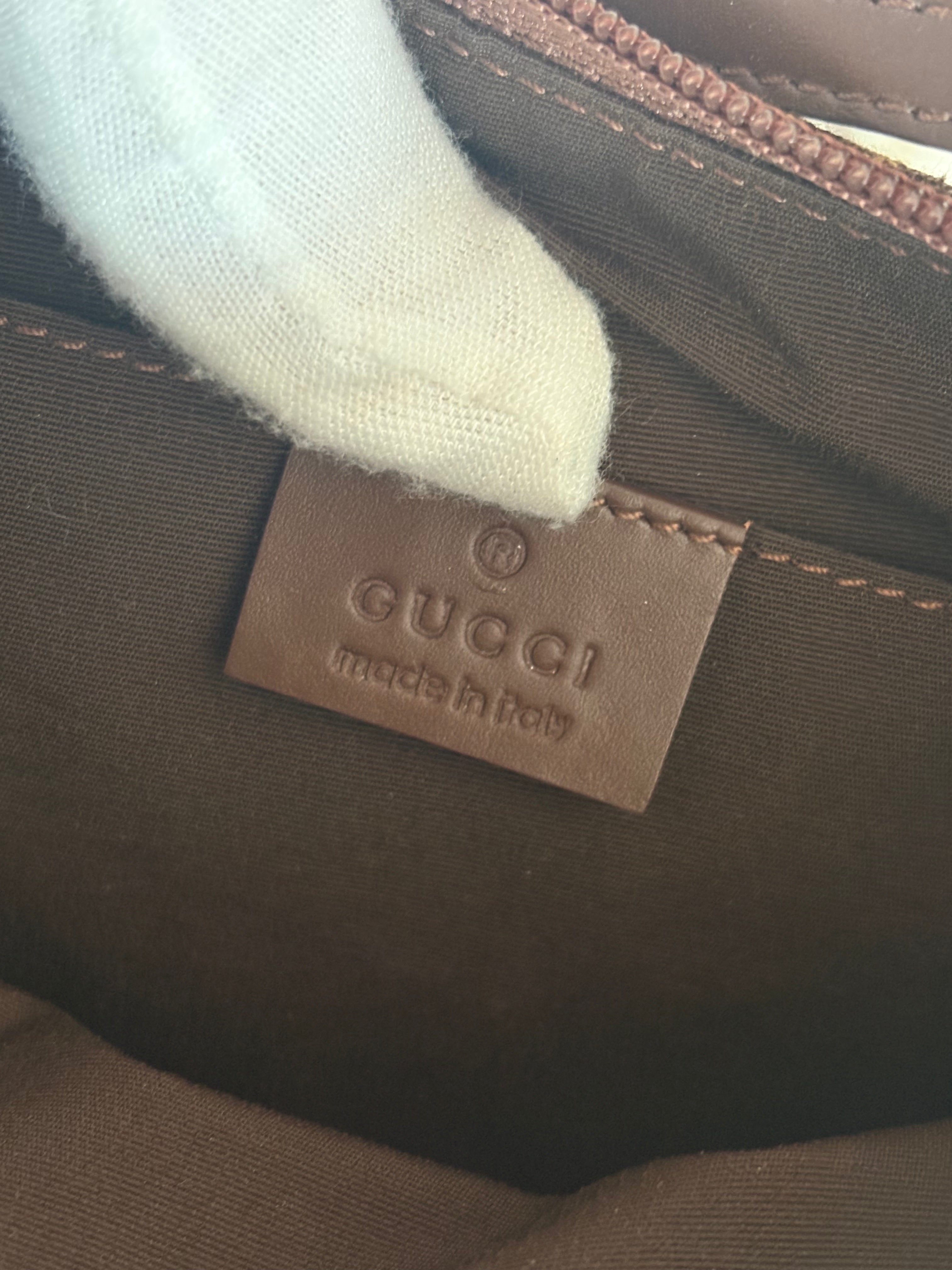 Gucci GG Canvas Baguette Bag