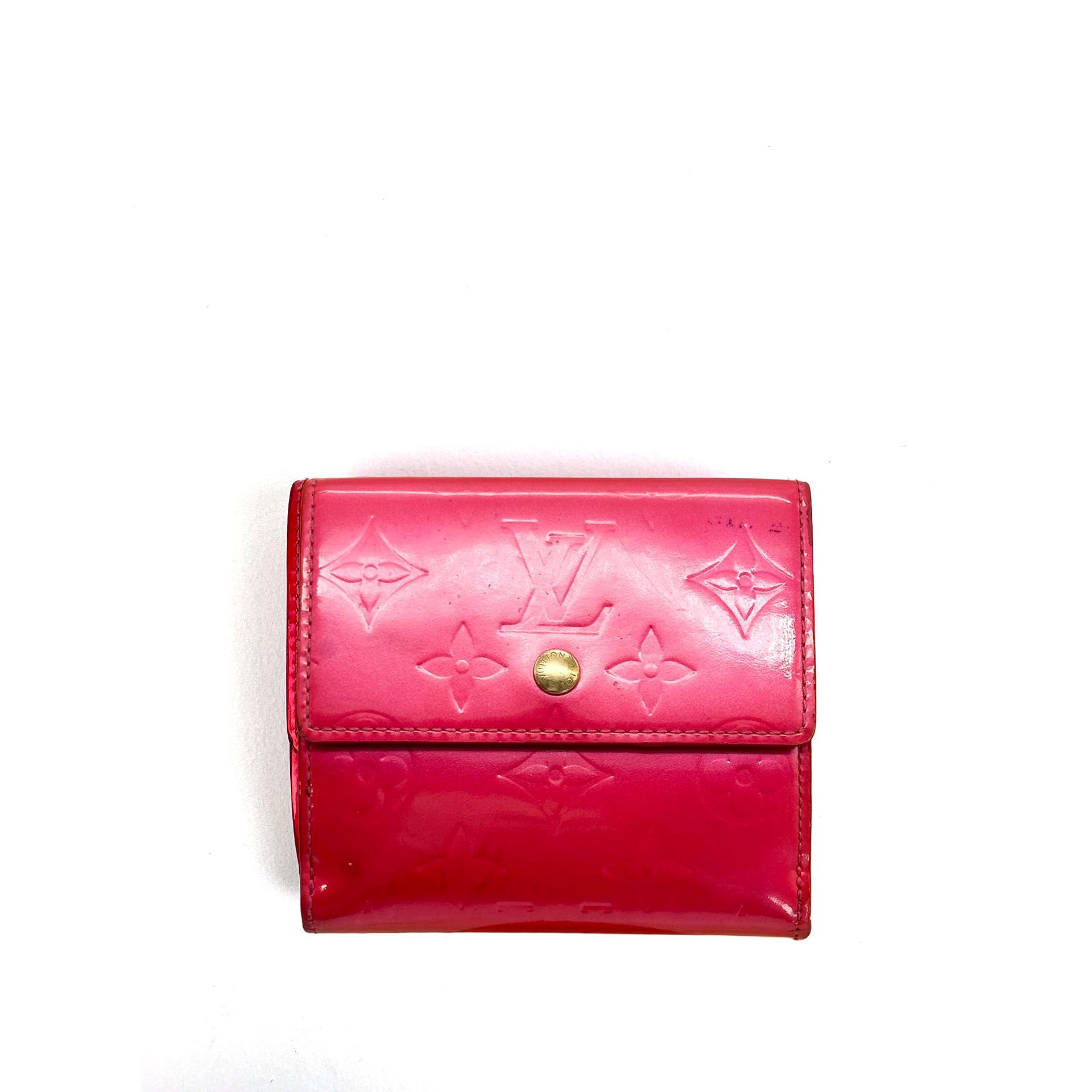 Louis Vuitton Framboise Monogram Vernis Elise Wallet