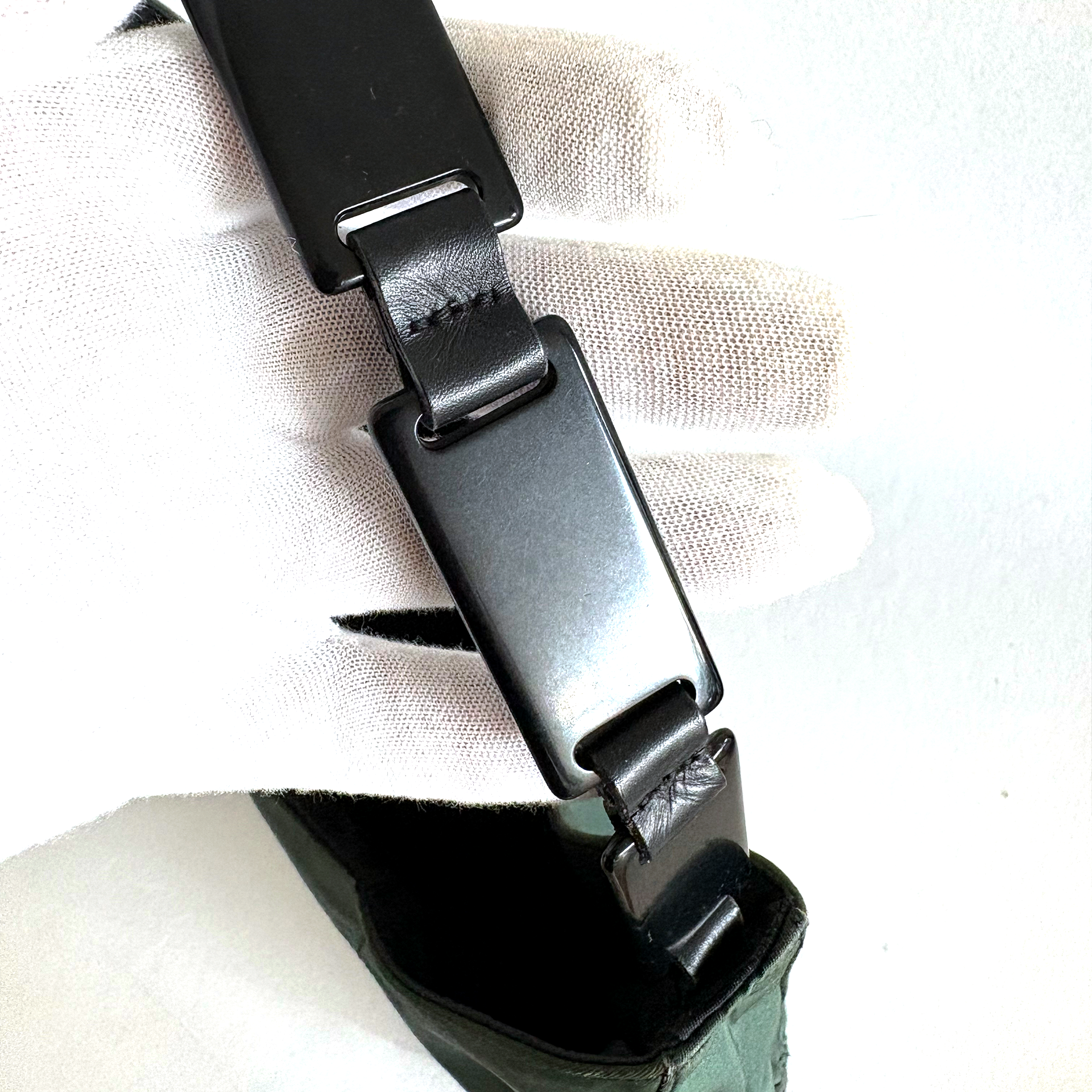 Prada Patchwork Nylon Shoulder Green