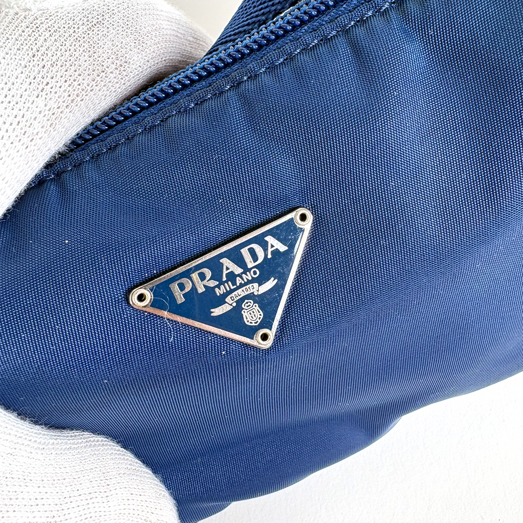 Prada Nylon Pochette Royal Blue