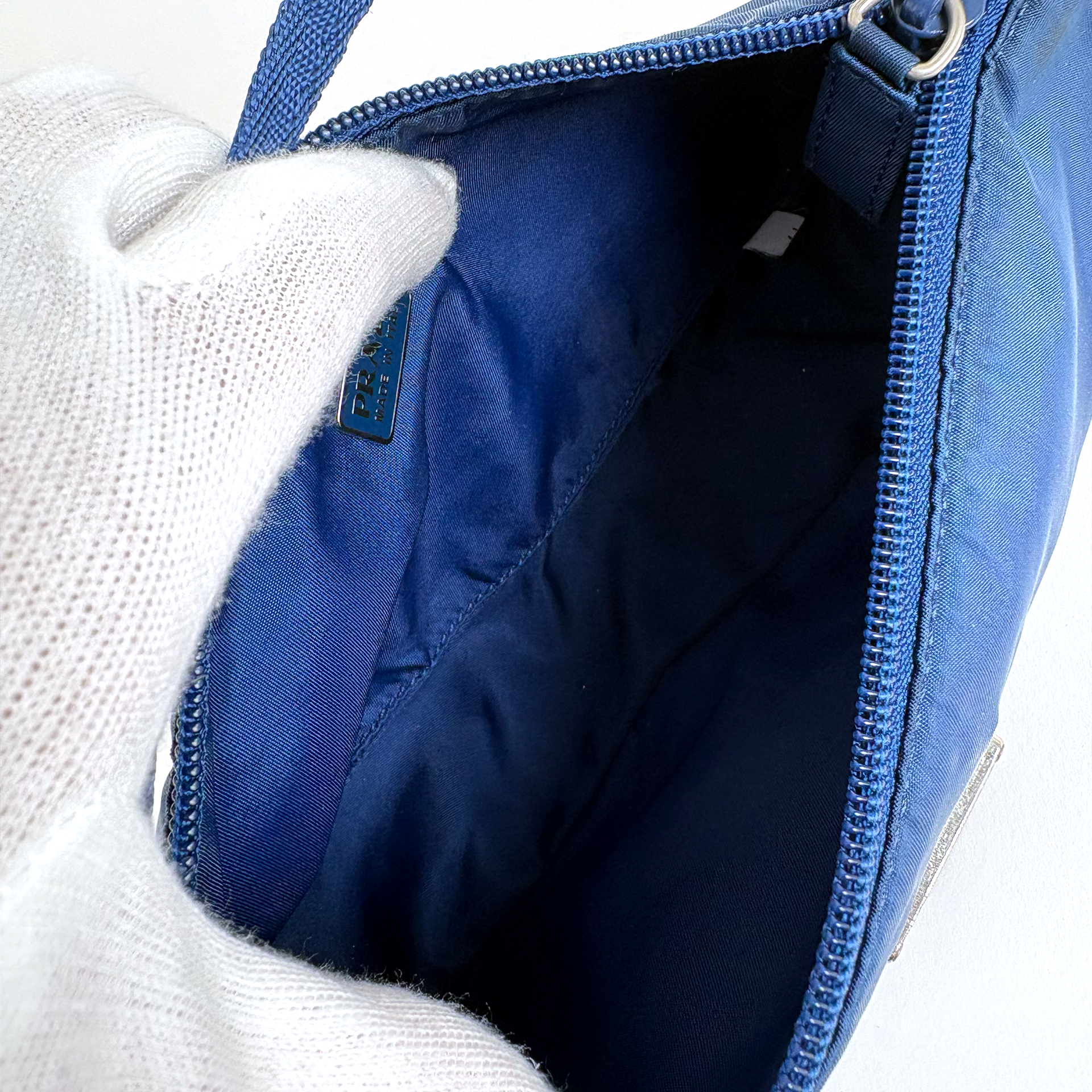Prada Nylon Pochette Royal Blue