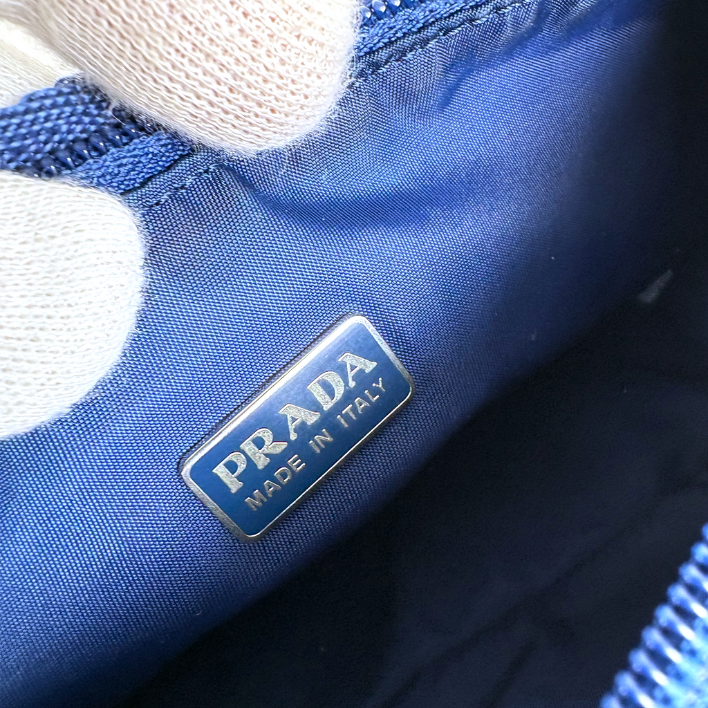 Prada Nylon Pochette Royal Blue