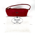 Prada Nylon Shoulder Pochette Red
