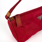 Prada Nylon Shoulder Pochette Red